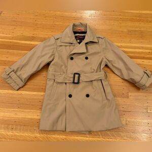 Hawks & Co Outfitters tan/beige toddler trenchcoat jacket